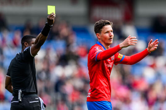 Domare Fredrik Oppong och Helsingborgs Max Svensson