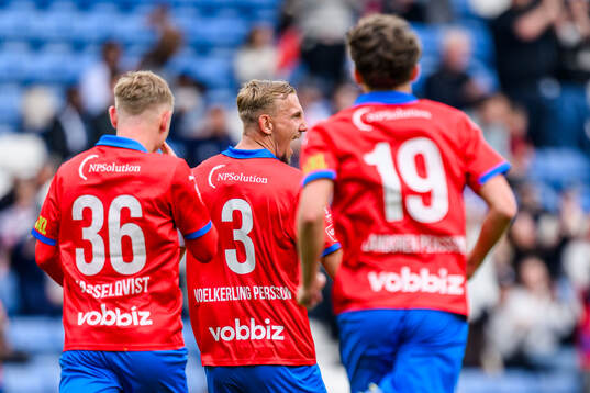 Helsingborgs Jakob Voelkerling Persson jublar