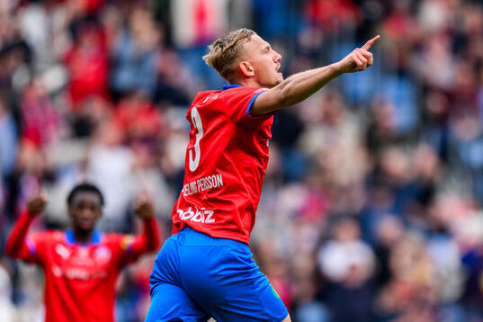 Helsingborgs Jakob Voelkerling Persson jublar