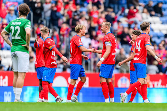 Helsingborgs Alvin Nordin och Jakob Voelkerling Persson