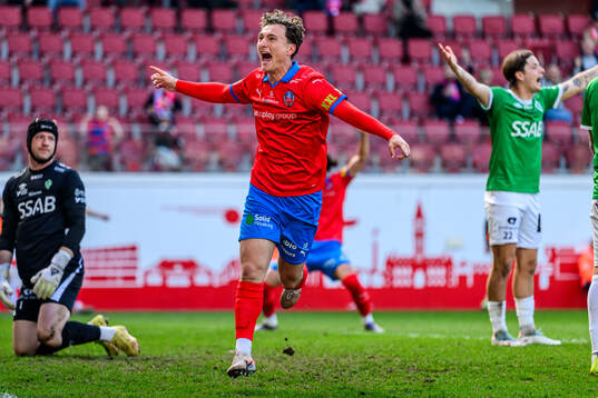 Helsingborgs Casper Ljung Hofvendahl jublar