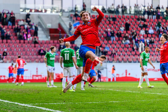 Helsingborgs Casper Ljung Hofvendahl jublar