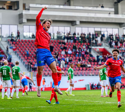 Helsingborgs Casper Ljung Hofvendahl jublar