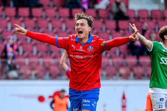 Helsingborgs Casper Ljung Hofvendahl jublar