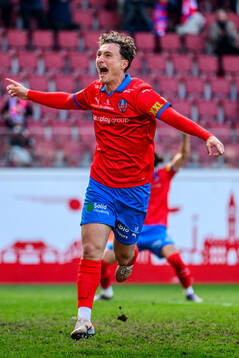 Helsingborgs Casper Ljung Hofvendahl jublar