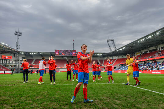 Helsingborgs Lucas Landgren Persson jublar