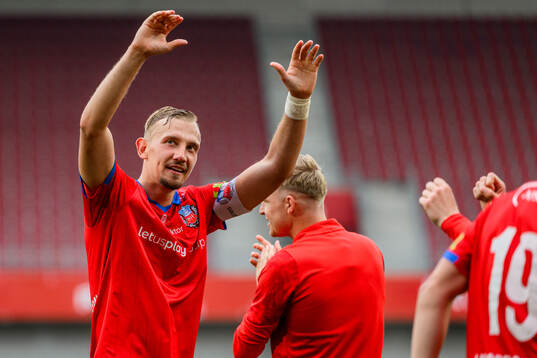 Helsingborgs Jakob Voelkerling Persson jublar
