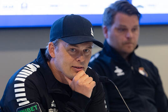 GAIS tränare Fredrik Holmberg och Örgrytes tränare