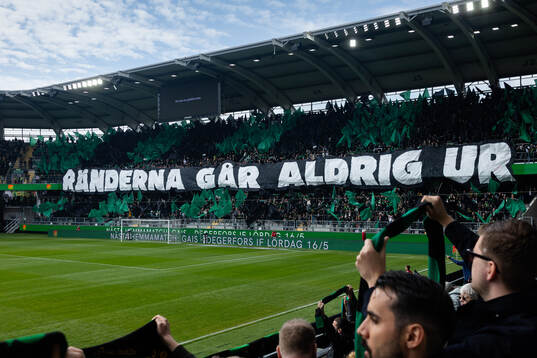 GAIS supportrar med ett Tifo