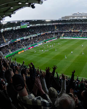 GAIS supportrar jublar