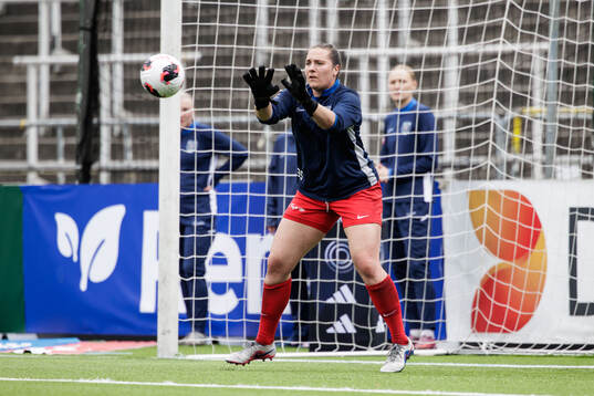 Eskilstuna United DFFs målvakt Monica Elisabeth Wilhelm
