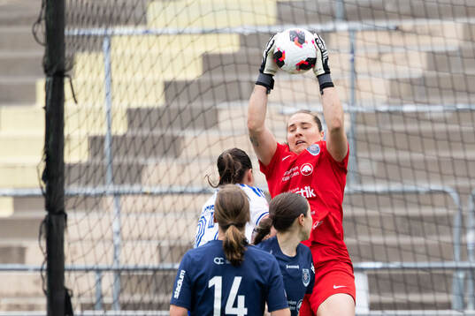 Eskilstuna United DFFs målvakt Monica Elisabeth Wilhelm