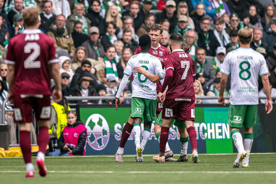 Hammarbys Ibrahima Breze Fofana och Västerås Mikkel