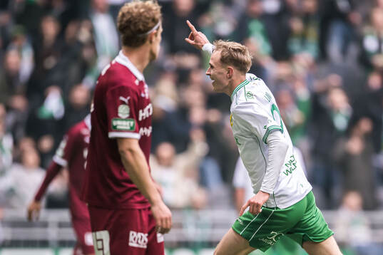 Hammarbys Victor Stange Lind jublar