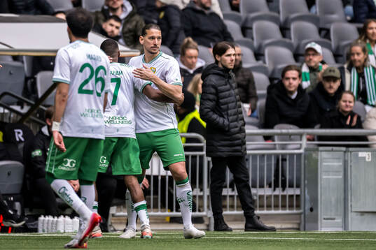Hammarbys Paulos Abraham och Nikola Vasic