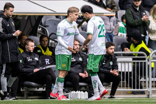 Hammarbys Dennis Collander och Montader Madjed