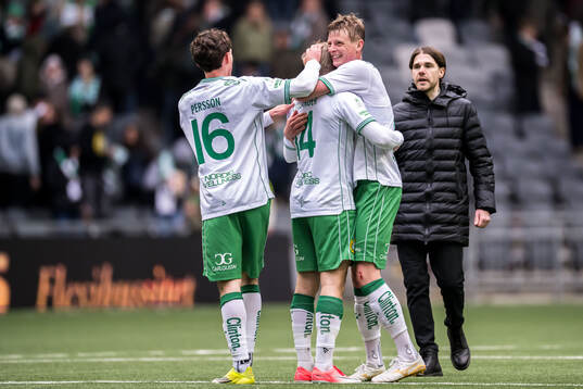 Hammarbys Noah Persson, Dennis Collander och Frederik
