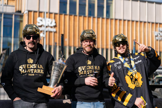 under firandet av Skellefteås SM-guld vid Torget