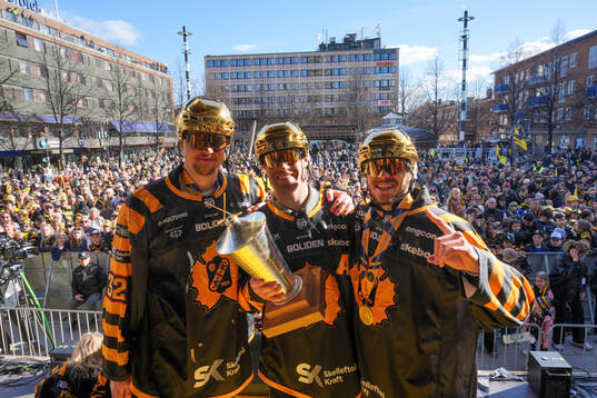 Skellefteås målvakt Linus Söderström , Oscar Lindberg