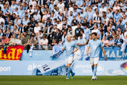 Malmö FFs Otto Rosengren och Colin Rösler deppar
