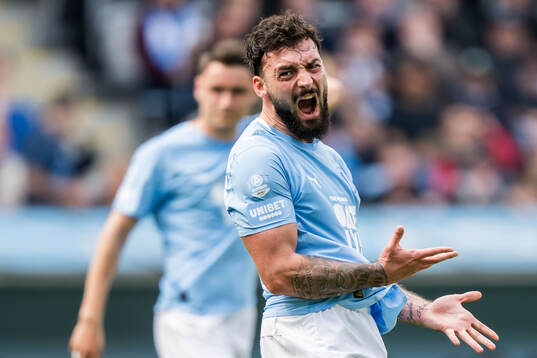 Malmö FFs Sead Haksabanovic reagerar