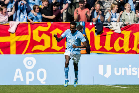 Malmö FFs Taha Ali jublar