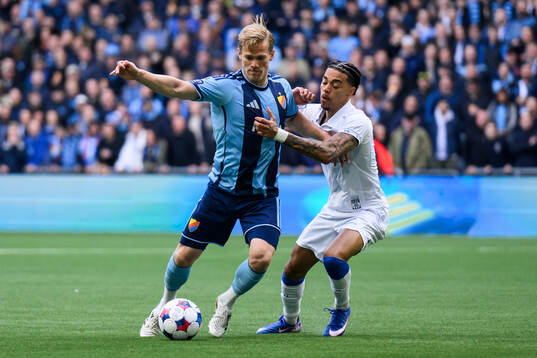 Djurgårdens Hampus Finndell och IFK Göteborgs Sebastian