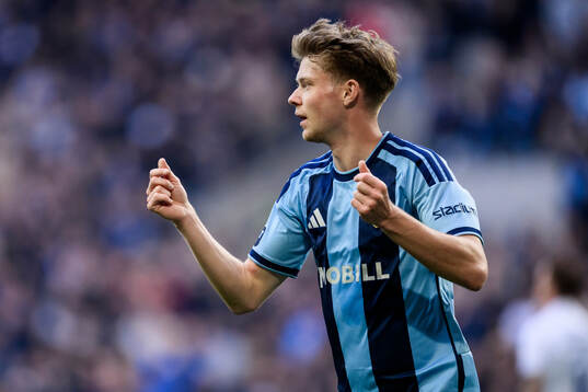 Djurgårdens Patric Åslund jublar