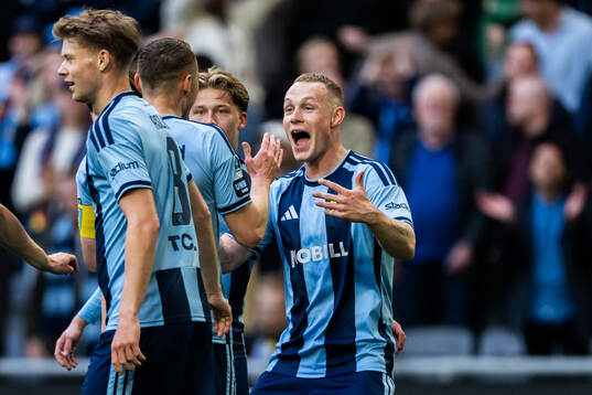 Djurgårdens Kristian Lien jublar