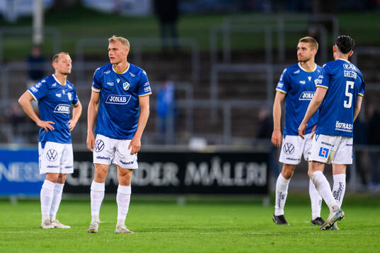 Halmstads Joel Allansson, Gustav Friberg och Pascal Gregor