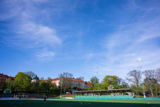 Vy över Hammarby IP