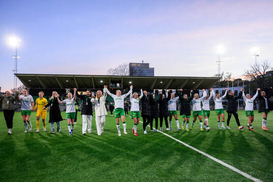 Hammarbys spelare jublar