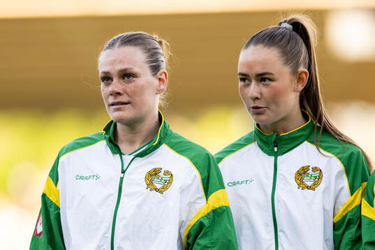 Hammarbys Sofia Reidy och Svea Rehnberg