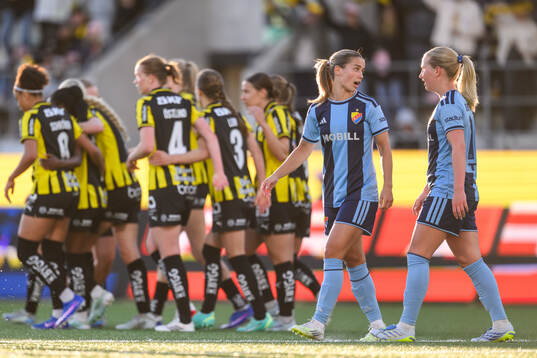 Djurgårdens Johanna Renmark och Maria Olafsdottir Gros
