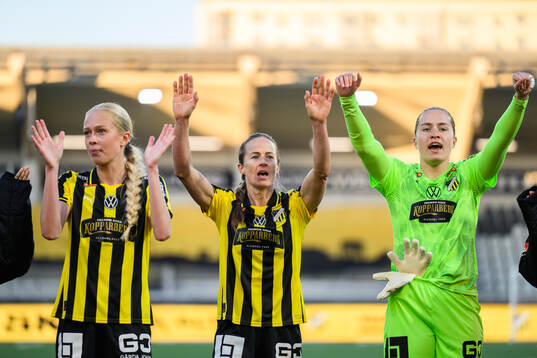 Häckens Lisa Löwing, Aivi Luik och målvakt Fanney Inga