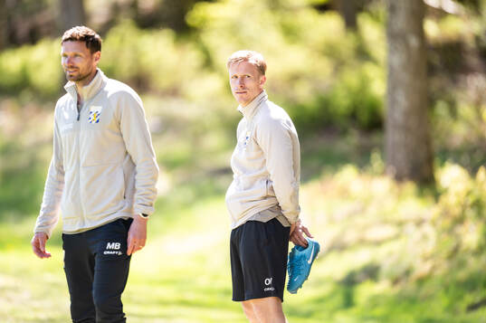 Assisterande tränare Marcus Berg och assisterande