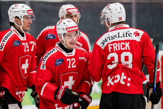 Dominik Egli of Schweiz celebrates