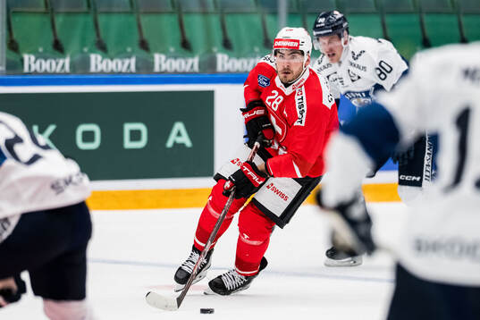 Timo Meier of Schweiz