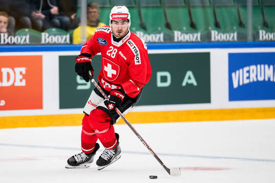 Timo Meier of Schweiz