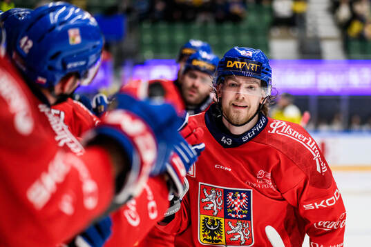 Michal Kovarcik of Czech Republic celebrates scoring 1-0