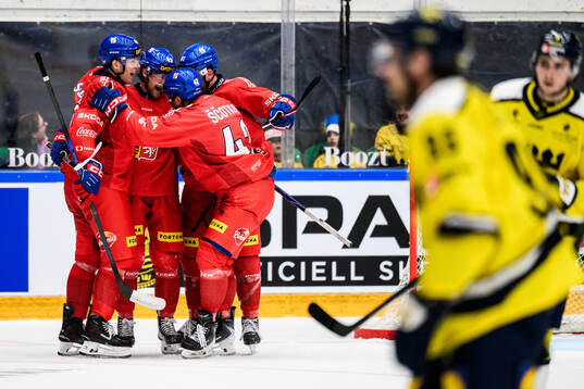 Michal Kovarcik of Czech Republic celebrates scoring 3-1