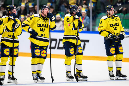 Joel Persson, Anton Frondell and Linus Karlsson of Sweden