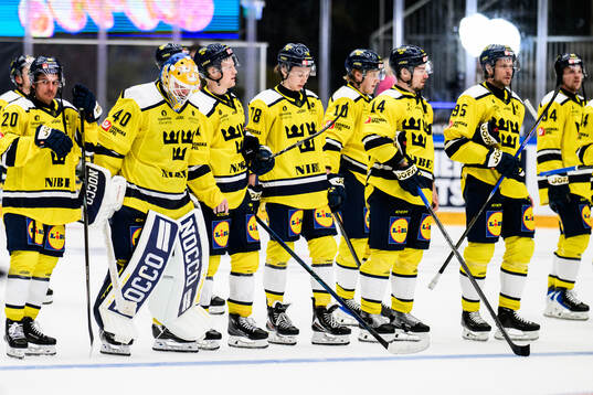 Players of Sweden looks dejected