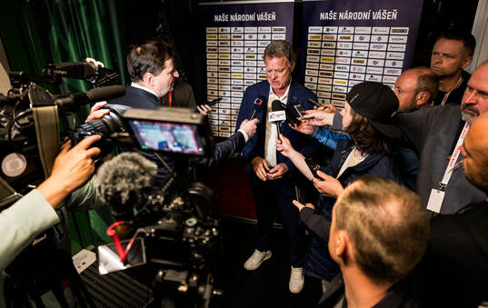 Head coach Radim Rulik of Czech Republic is being