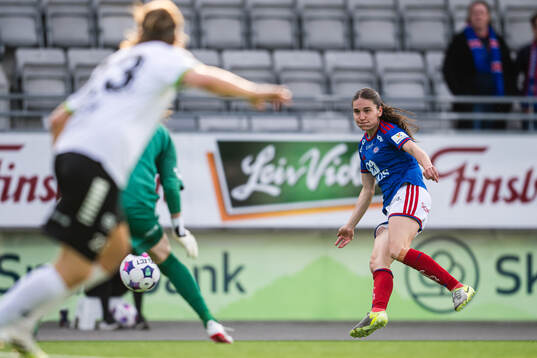 Naina Maria Inauen of Vålerenga scores the 0-2 goal