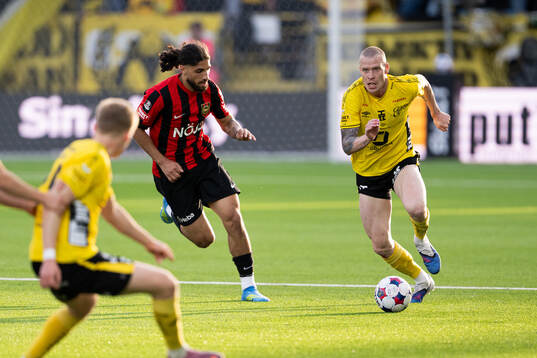 Brommapojkarnas David Isso och Elfsborgs Thomas Isherwood