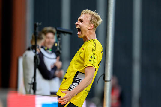 Elfsborgs Leo Östman jublar