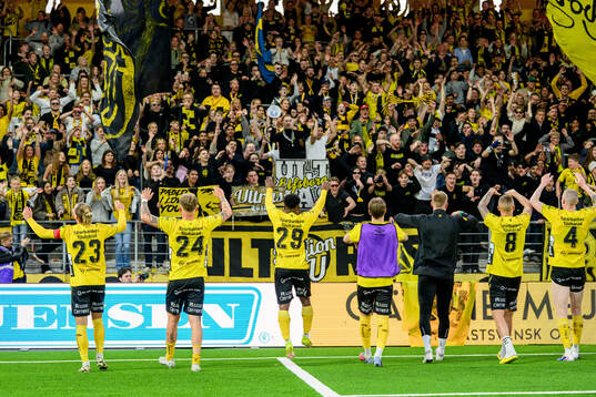 Elfsborgs spelare jublar