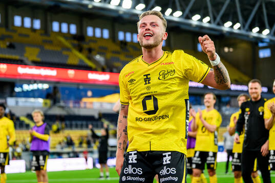 Elfsborgs Frederik Ihler jublar