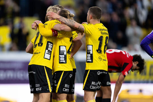 Elfsborgs spelare jublar